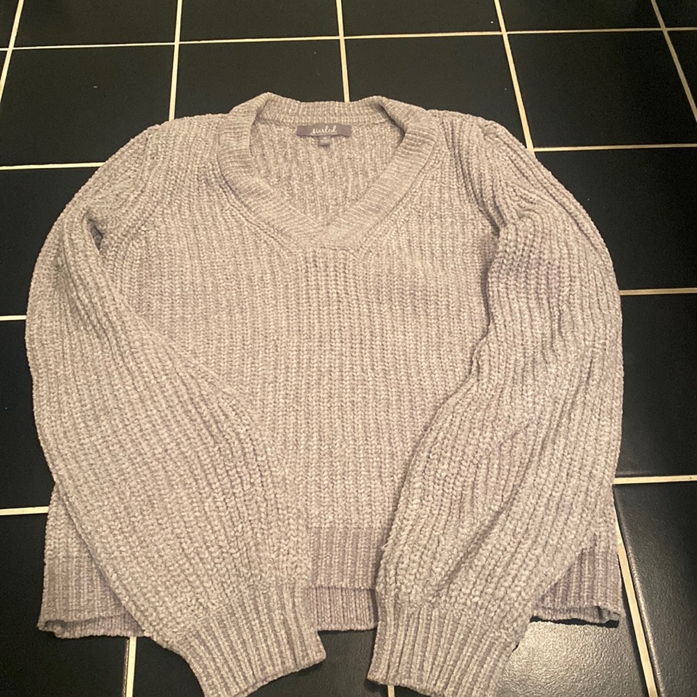 V-Neck Chenille Sweater